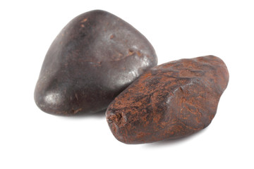 Iron meteorites isolated on white © Alex Coan