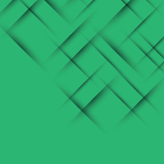 Fototapeta na wymiar Minimal geometric abstract green color background. Futuristic design gradient with stripes