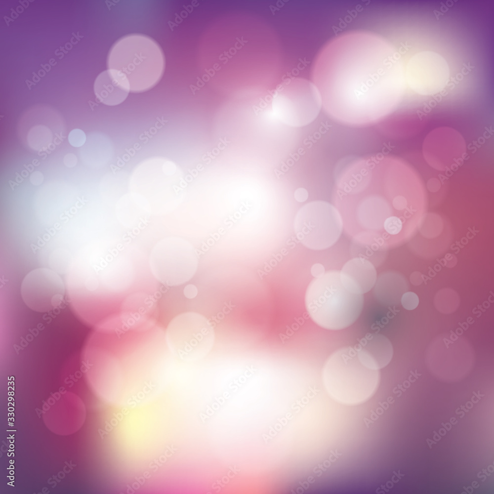 Poster bokeh and blur vector abstract background