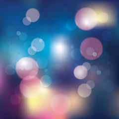 Bokeh and blur vector abstract background