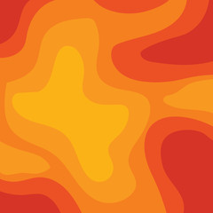 yellow and orange background in papercut style