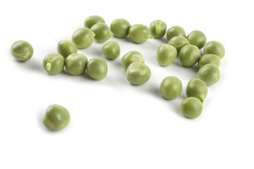 Pea isolated on white background
