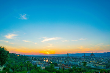 View of Piazzale Michelangelo in Florence