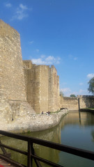 Fototapeta na wymiar The walls of the medieval fortress in Smederevo, Serbia