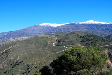 Countryside in the Vale of Lecrin near Velez Bonaudalla, Spain.