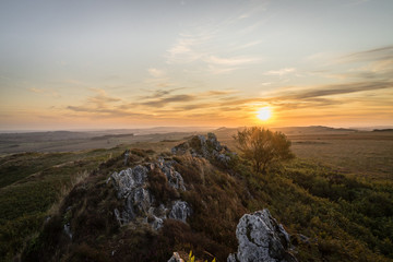 Sunrise at the summit of Bretagne Roc'h Ruz