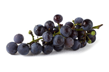 Wine grape isolated on white