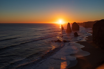 Sunset at the twelve apostles, Australia