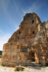 Ruins of an ancient Byzantine city . Travel, history, archaeology