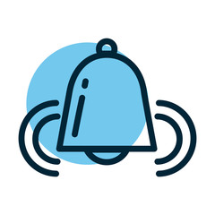 bell ringing, line style icon