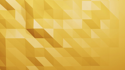abstract yellow shape color background on 3d render polygon background.