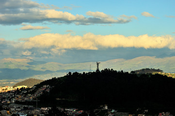 Virgin of Panecillo that dominates the skyline of Quito.