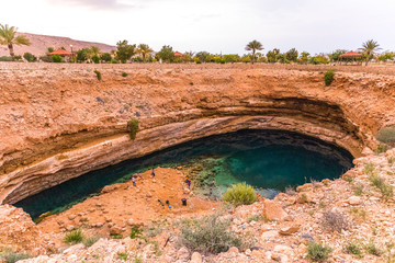 Bimmah Sinkhole, Bimma, Oman - Geological depression with beautiful natural pool.