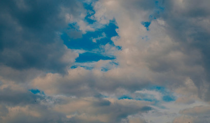 blue sky with clouds