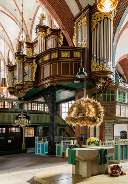 Deutschland; Norden, Ludgerikirche. Historische Orgel von Arp Schnitger