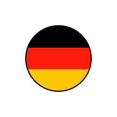 Germany flag circle icon