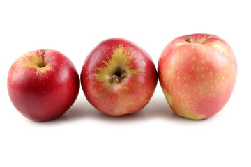 Apples isolated on white