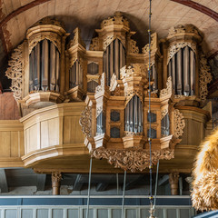 Deutschland; Dornum, Kirche St. Bartholomäus, historische Orgel von 1710-1711