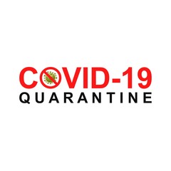 Stop corona virus. The danger sign contagious and quarantine the corona virus area.