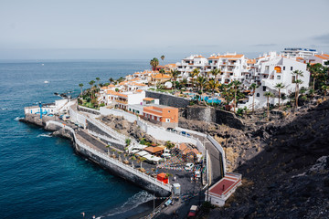 View of Puerto de Santiago, Atlantic coast, Tenerife, Canary Island, Spain