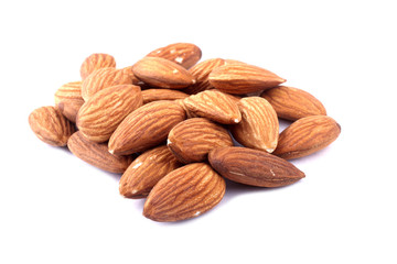 Almond isolated on white background