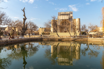 Khanaka of Nadir divan-begi. Labi Hovuz architectural complex, Bukhara city, Uzbekistan