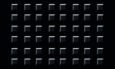 Minimal black design on black background. Trendy.