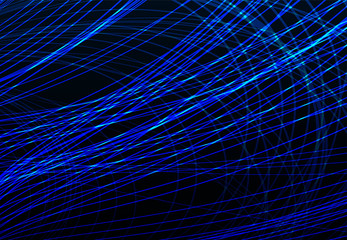 blue line light abstract