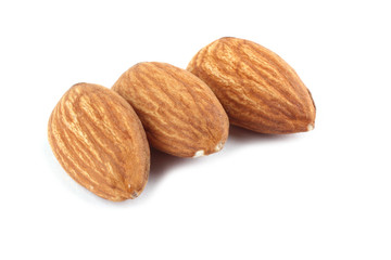 Almond isolated on white background
