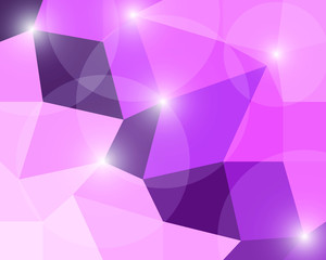 Abstract sparkle pink polygon vector background