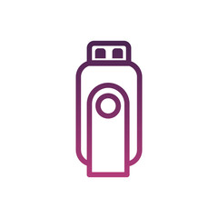 usb memory line style icon