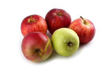 Different color apples