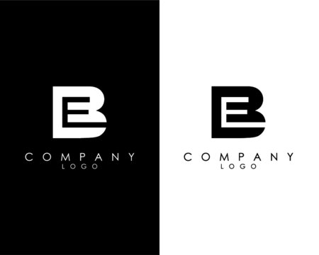 Initial Letters BE, EB abstract company Logo Design vector