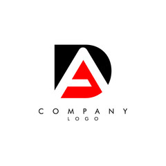 Letter da, ad Company logo deign icon vector