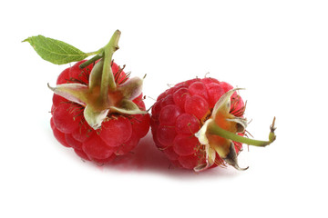 Raspberry isolated on white