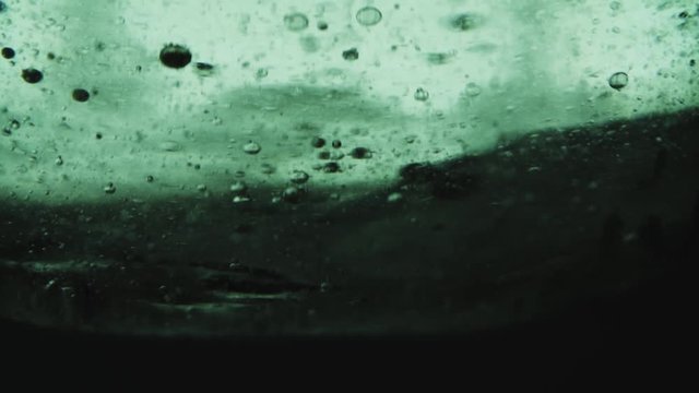 Liquid oil colour macro bubbles