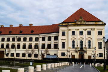 he Budapest castle district with important buildings. The National Dance Theater. © Sulugiuc