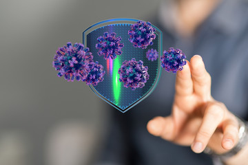 contagious coronavirus pandemic, dangerous virus outbreak 3d.
