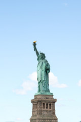 Fototapeta na wymiar Be side Landmark the Statue of liberty is most famous in New York ,USA.