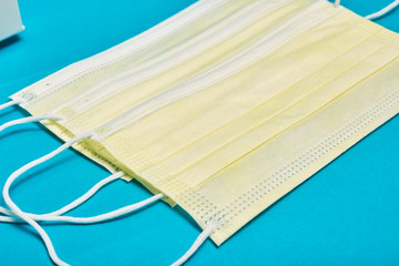 Protective face masks. Medical masks