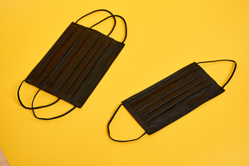 Protective face masks. Medical masks