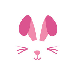 rabbit ears accessory easter flat style icon