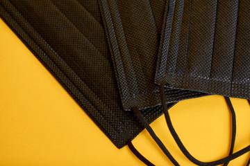 Protective face masks. Medical masks
