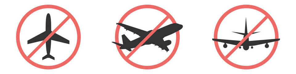 no flying on white background,prohibit sign vector