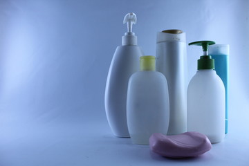 Hand Sanitizer And Soap And Shampoo For Clean Body