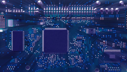 abstract technology background/digital city