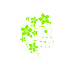 abstract floral background with flowers