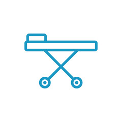 stretcher medical equipment line style icon
