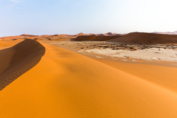 Fototapeta na wymiar Namib Desert Dunes,Deadvlei, Sossusvlei, Namibia