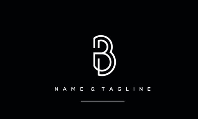 alphabet letter monogram icon logo B
